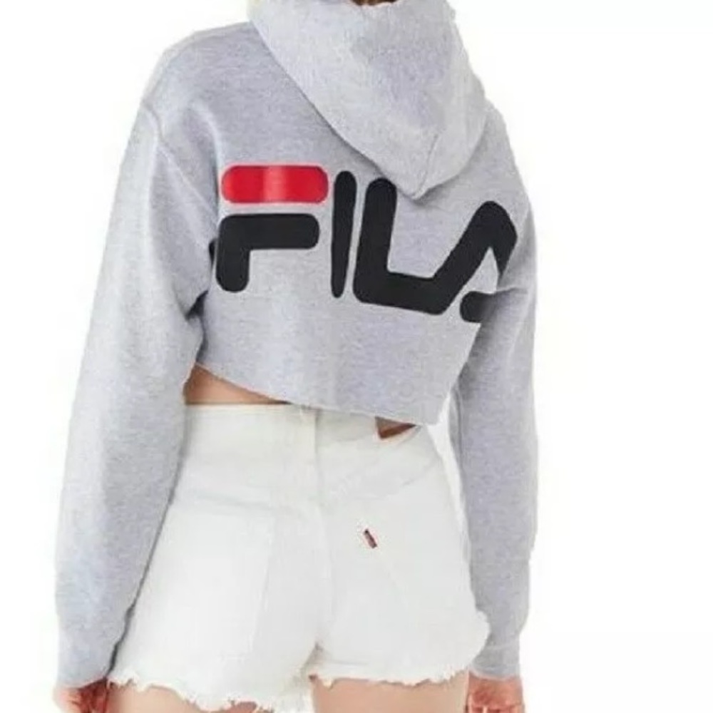 Fila cute crop sweater top hoodie trendy stylish